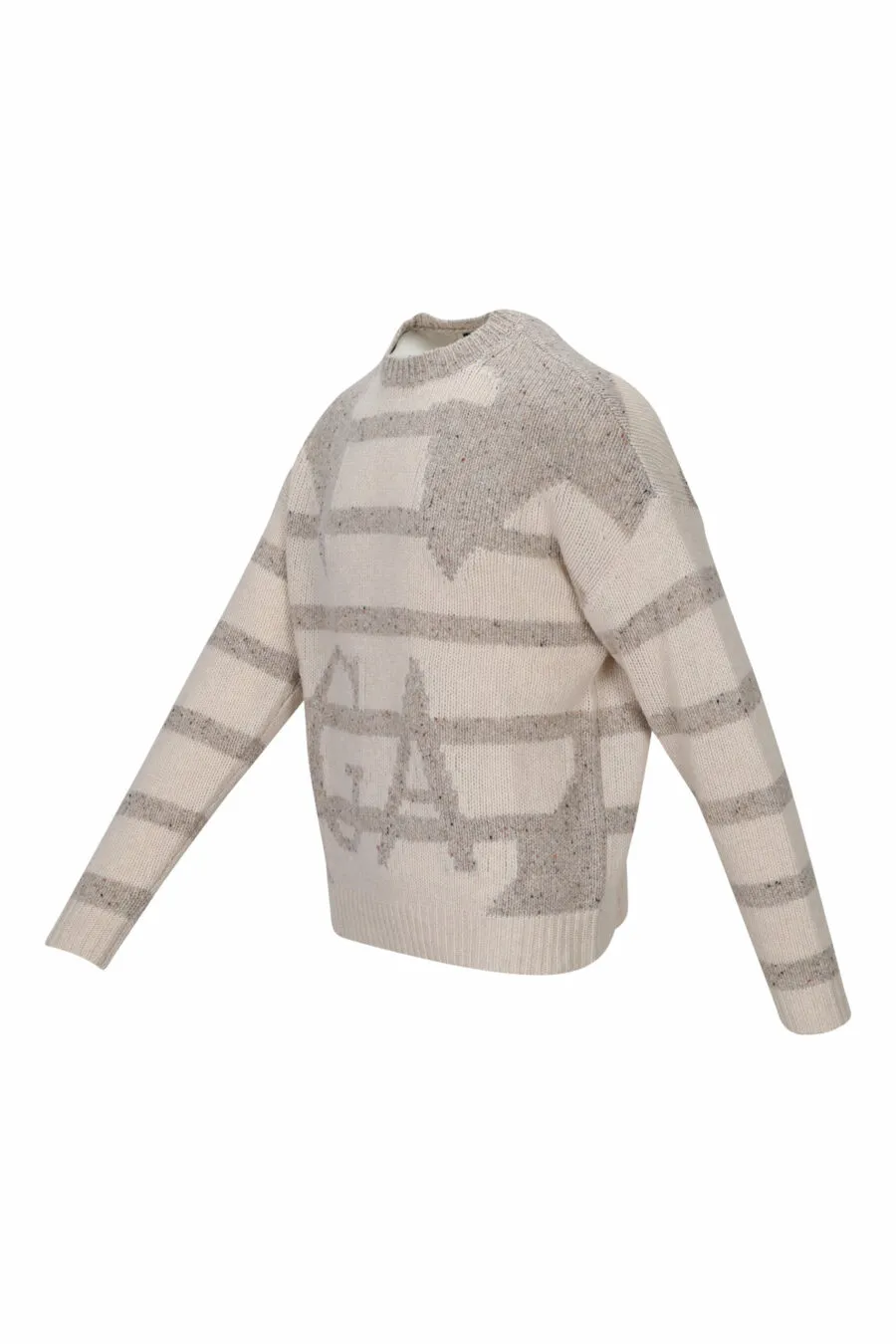 Jersey beige con maxilogo águila