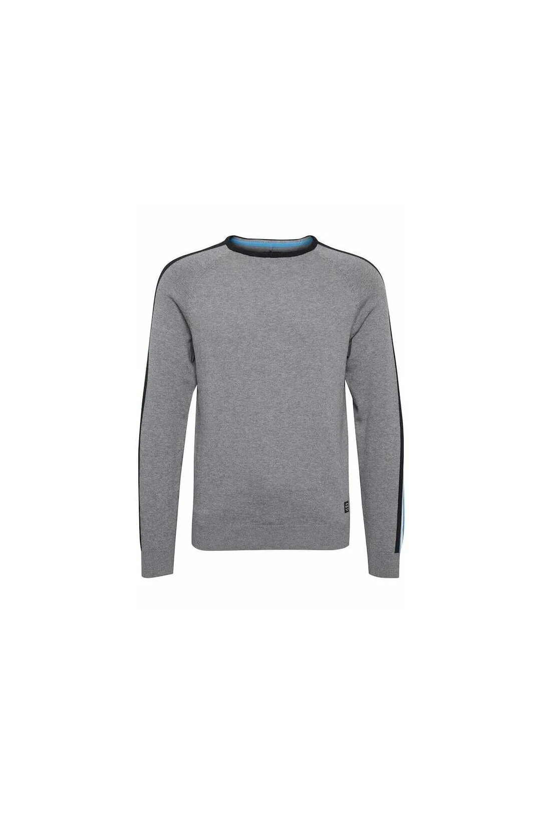 JERSEY HOMBRE RAYAS MANGAS GRIS CLARO