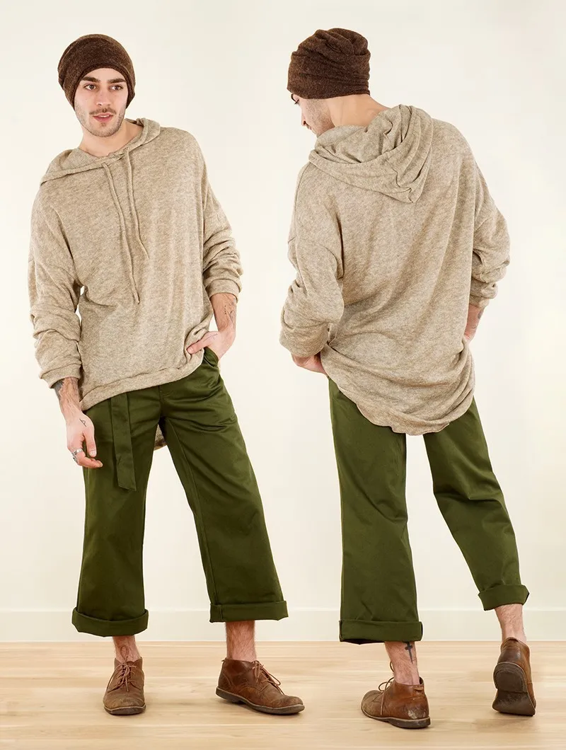 Jersey largo extragrande con capucha 