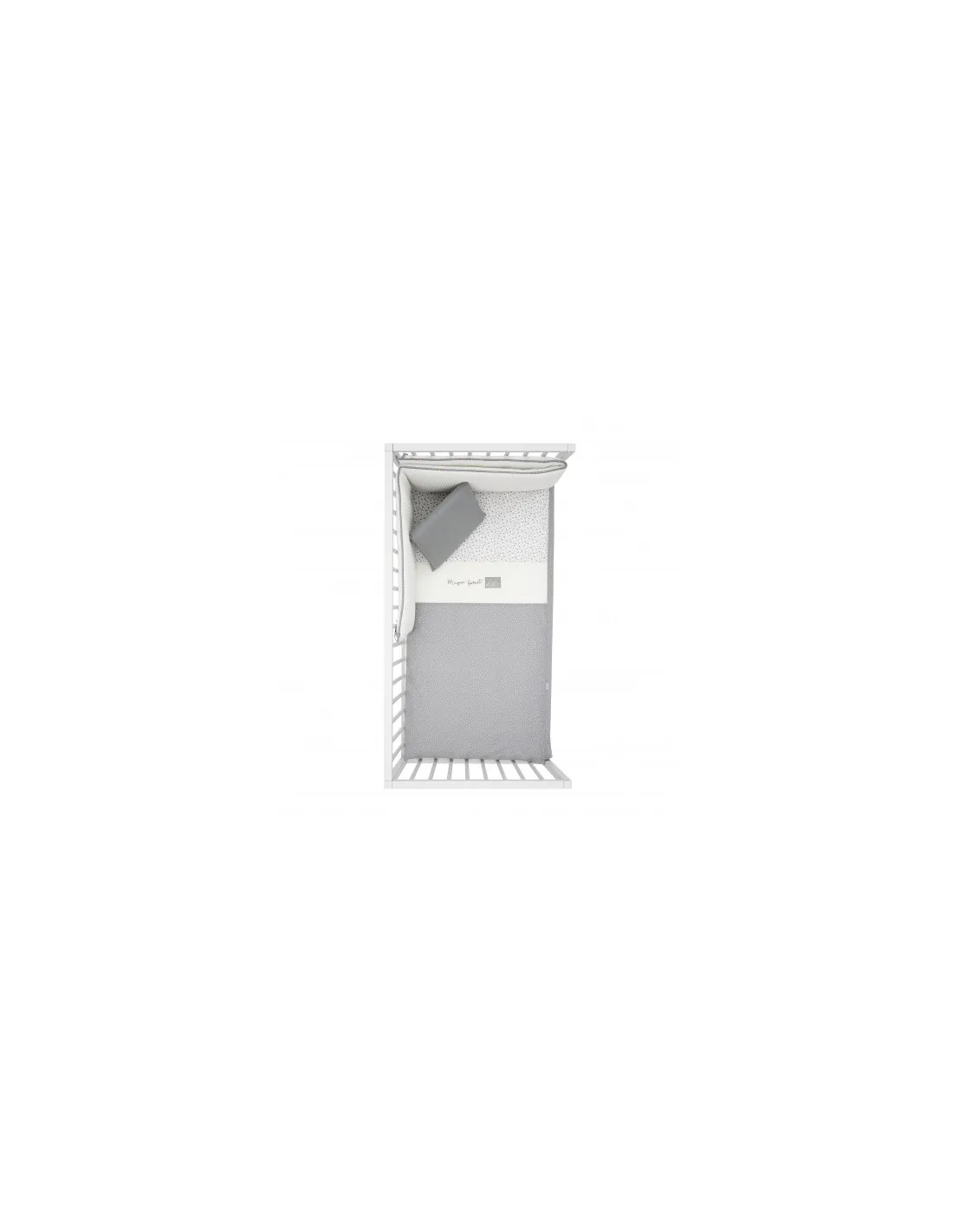 Juego de 2 piezas colcha para cuna de 60 Forest gris de Cambrass
