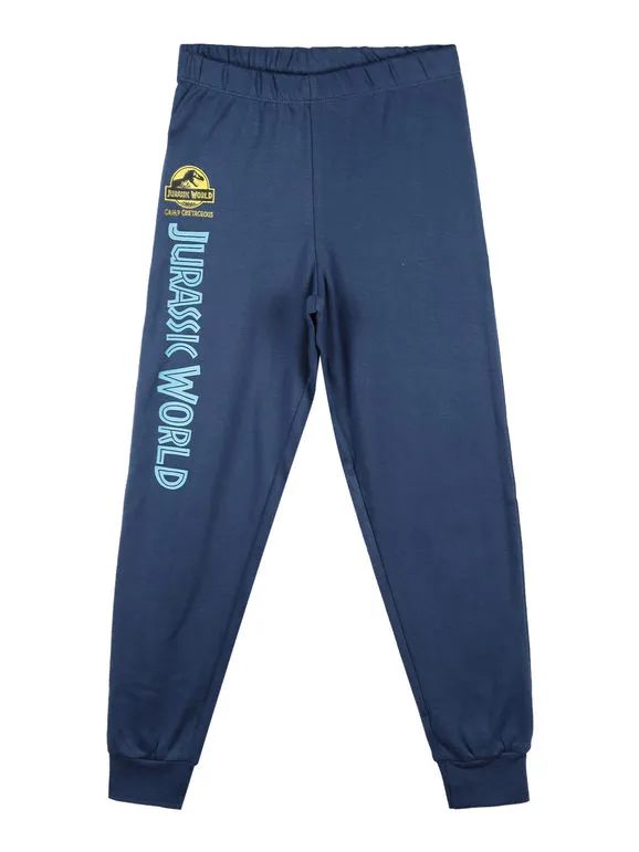 Jurassic World Pijama largo para niño en cálido algodón con estampados
