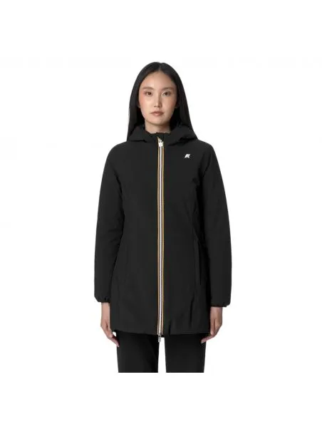KWAY Chaqueta Denise Warm Reversible Mujer Black/Blue Depht