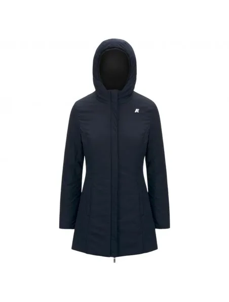 KWAY Chaqueta Denise Warm Reversible Mujer Black/Blue Depht