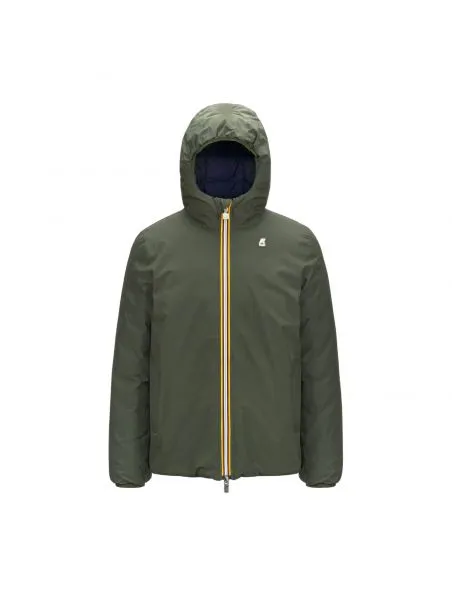 KWAY Chaqueta Jack Thermo Reversible Hombre Green Blackish/Blue Depth
