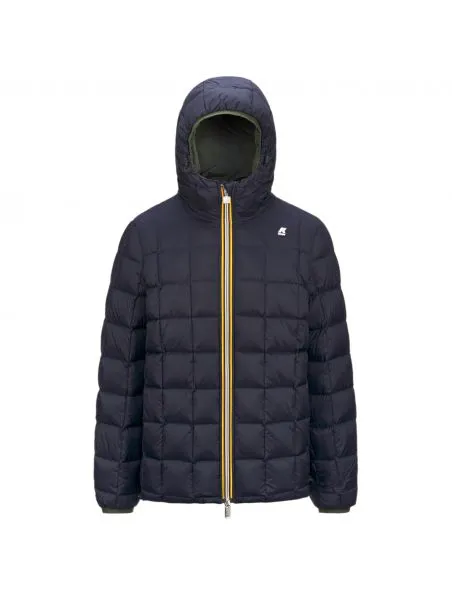 KWAY Chaqueta Jack Thermo Reversible Hombre Green Blackish/Blue Depth
