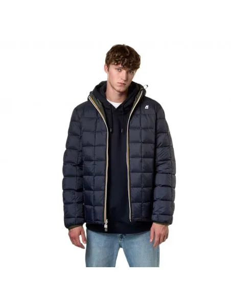 KWAY Chaqueta Jack Thermo Reversible Hombre Green Blackish/Blue Depth