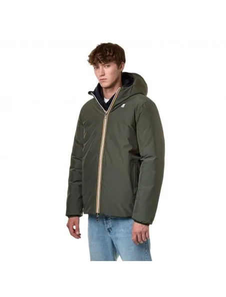 KWAY Chaqueta Jack Thermo Reversible Hombre Green Blackish/Blue Depth