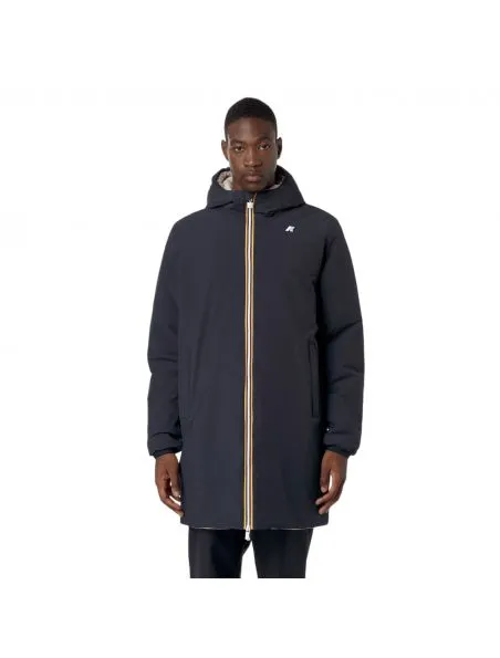 KWAY Chaqueta jacob Warm Reversible Hombre Blue Depth/Beige Grey