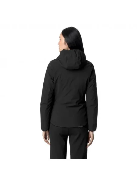 KWAY Chaqueta Lily Warm Reversible Mujer Black Pure/Beige Grey