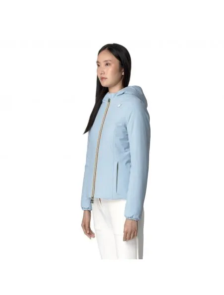 KWAY Chaqueta Lily Warm Reversible Mujer Blue A/White Gardenia