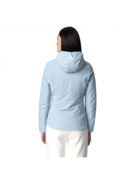 KWAY Chaqueta Lily Warm Reversible Mujer Blue A/White Gardenia