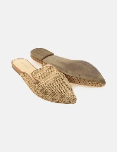 Lanidor Mule trenzado beige