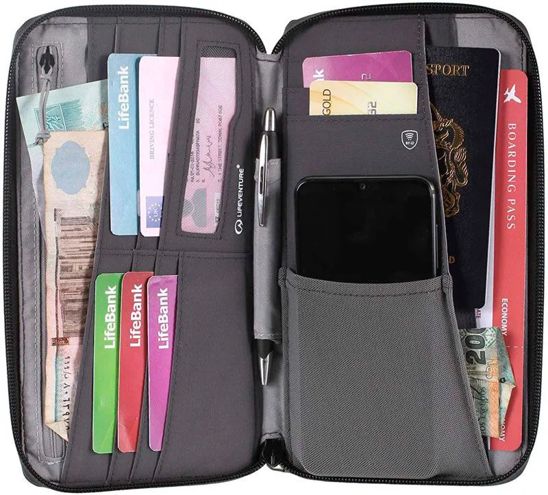 lifesystems RFID Travel Wallet Recycled
