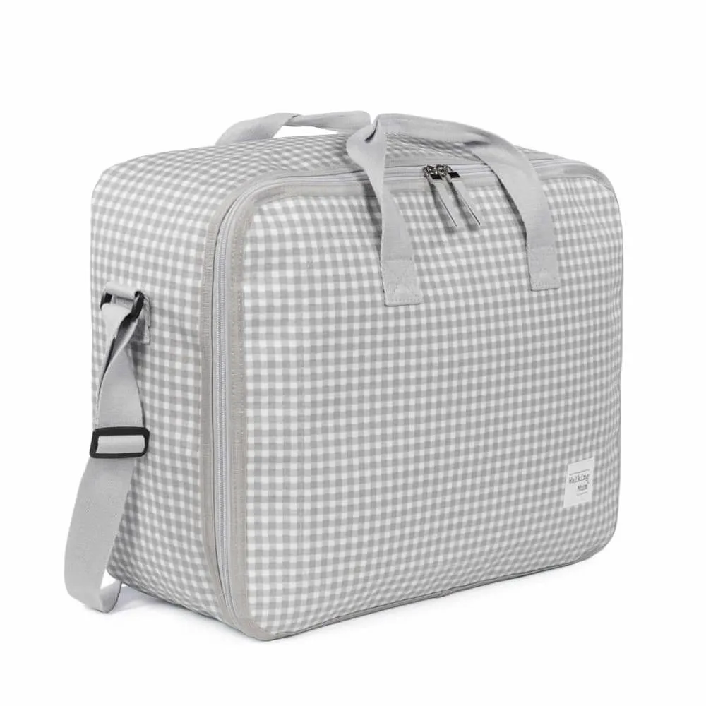 Maleta I love Vichy gris Walking Mum