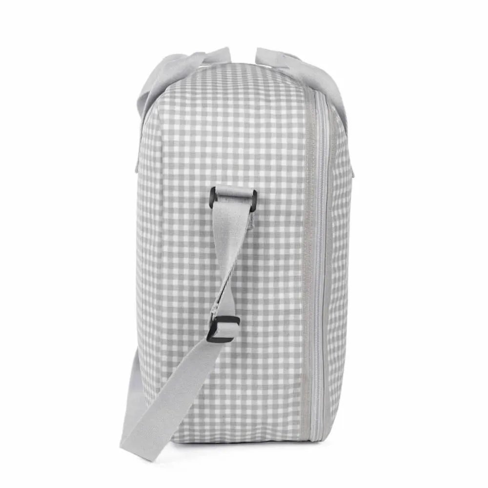 Maleta I love Vichy gris Walking Mum