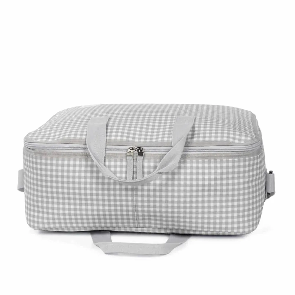 Maleta I love Vichy gris Walking Mum