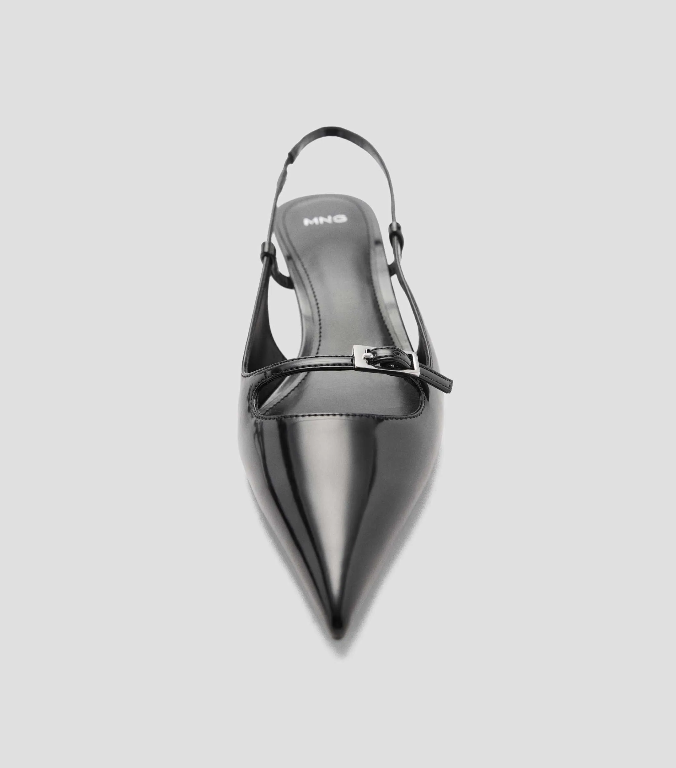 Mango Zapatillas Slingback con tacón bajo cuadrado Mujer