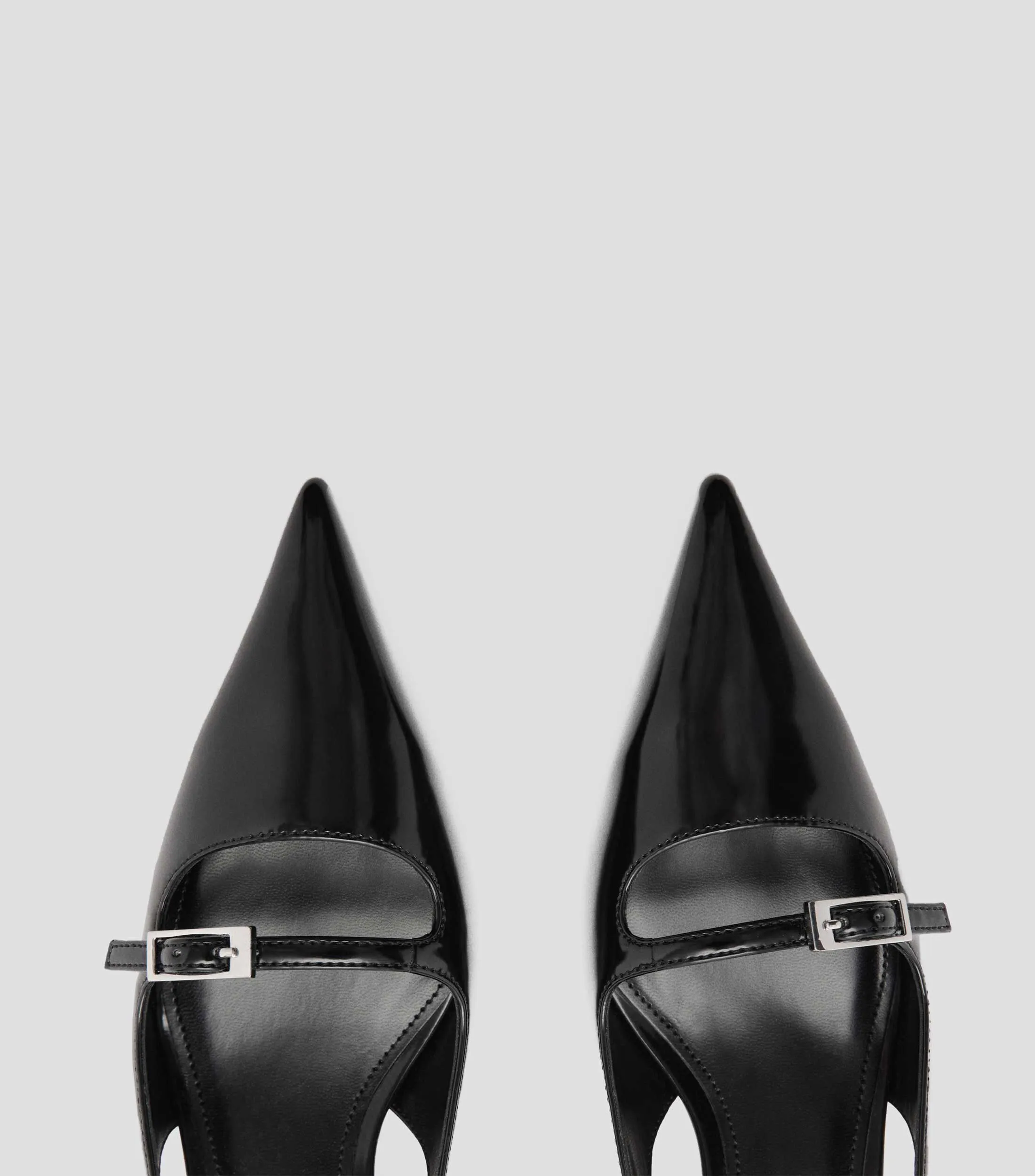 Mango Zapatillas Slingback con tacón bajo cuadrado Mujer