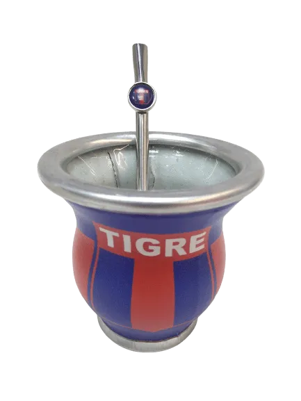 MATE OFICIAL TIGRE CON BOMBILLA  MATMACA
