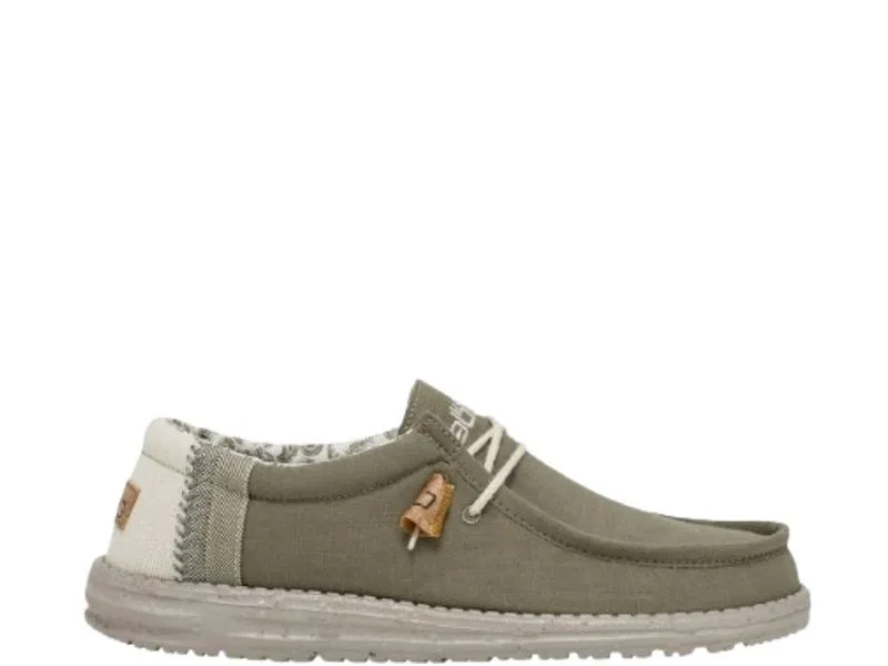 MOCASÍN WALLY BREAK STITCH HEY DUDE EN COLOR VERDE 400153VG