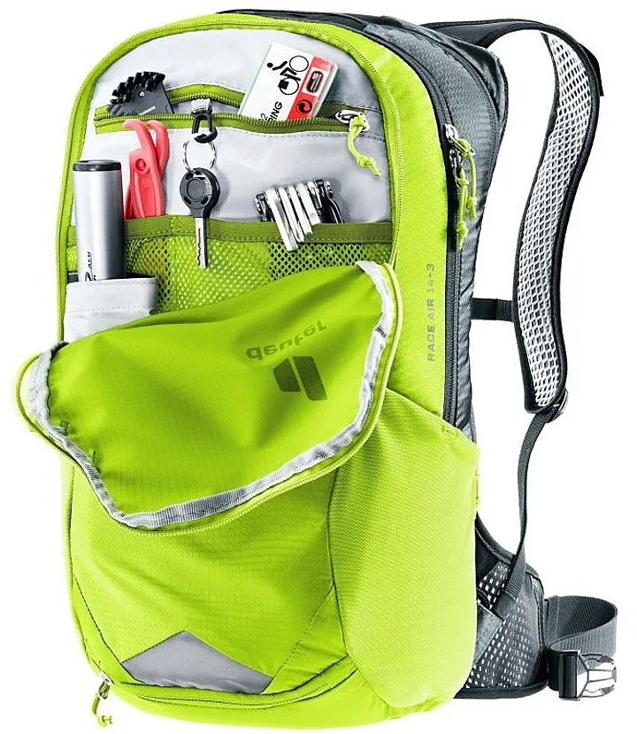 MOCHILA DEUTER RACE AIR 14+3  CITRUS/GRAPHITE