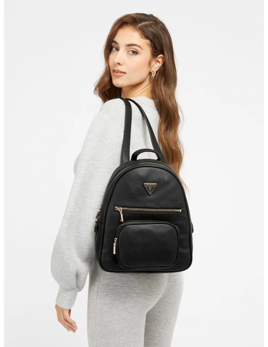 Mochila eco elements con triángulo logo de Guess