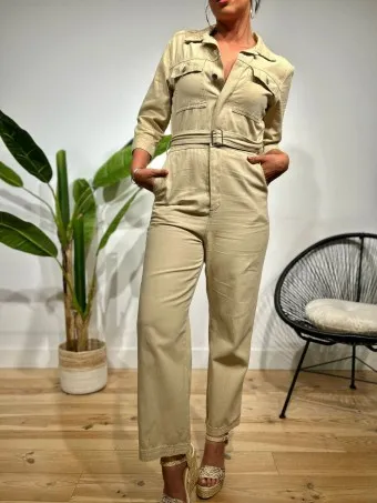 Mono Camisero Denim WIGLEY Beige