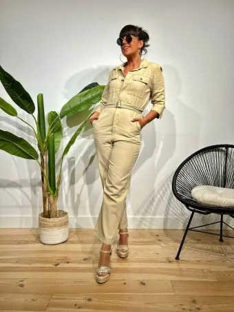 Mono Camisero Denim WIGLEY Beige