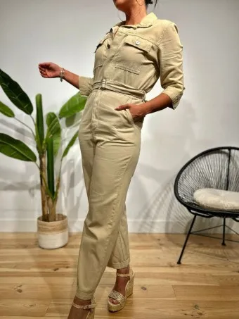 Mono Camisero Denim WIGLEY Beige