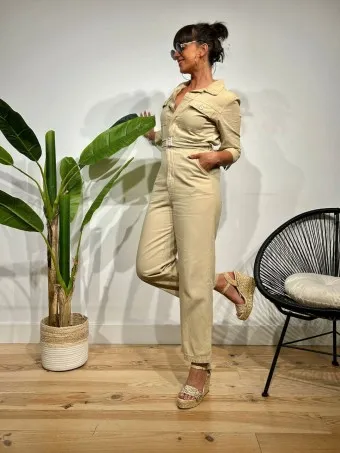 Mono Camisero Denim WIGLEY Beige