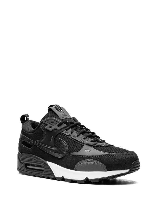 N372O Nike tenis Air Max 90 Futura negro blanco