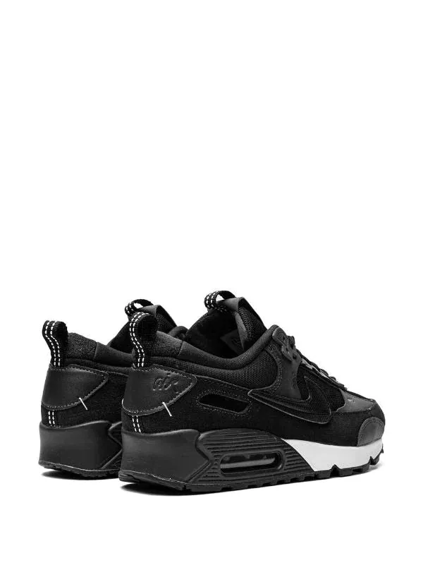 N372O Nike tenis Air Max 90 Futura negro blanco