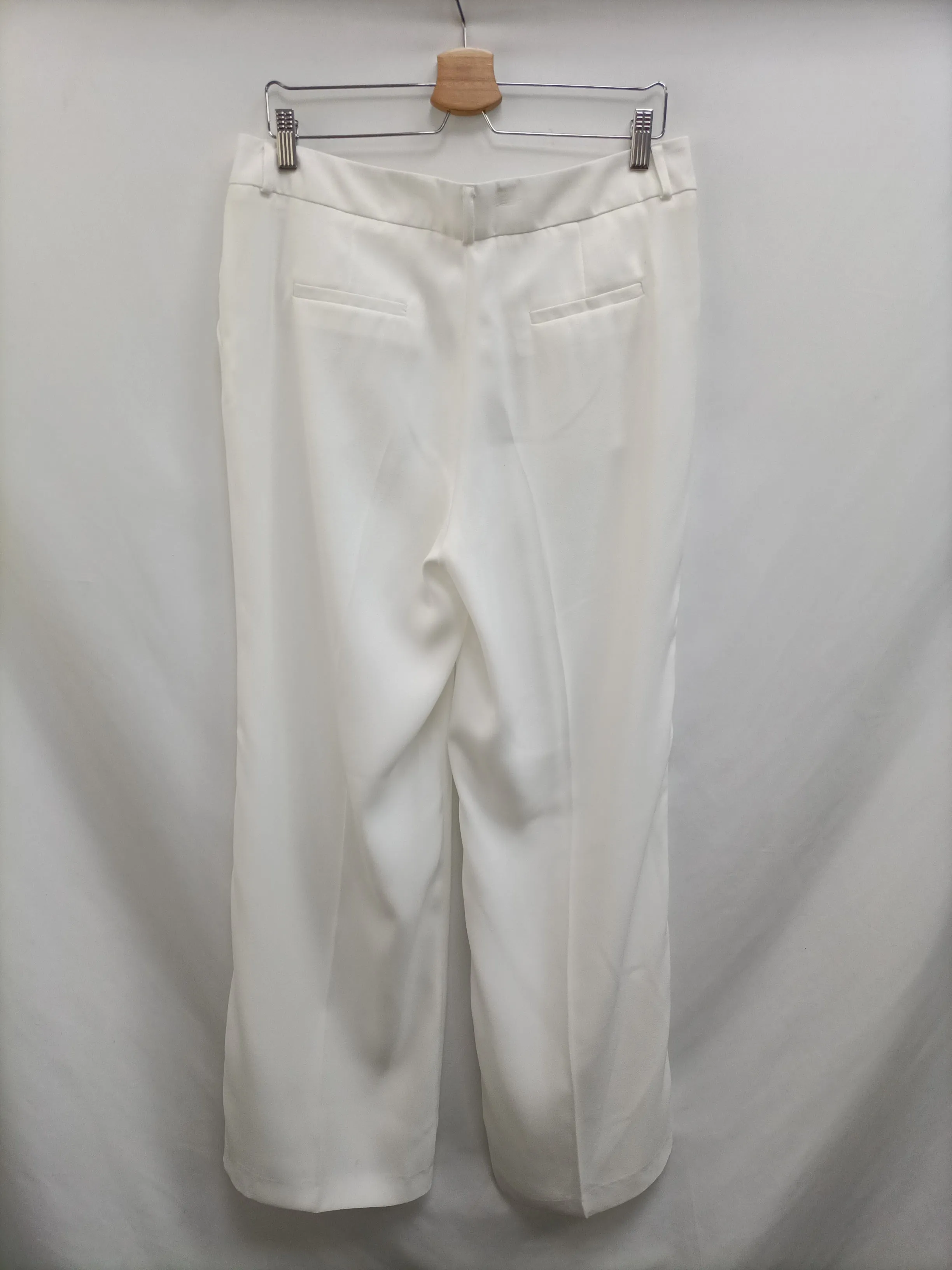 NAFNAF. Pantalón blanco fluido  T.40