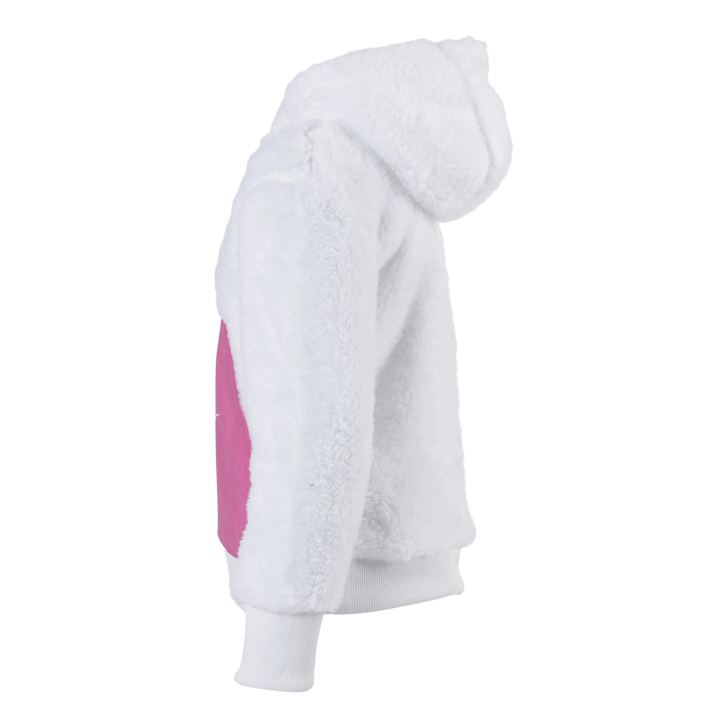 Nike Air Sherpa Half Zip Hoodie Junior Pink/White