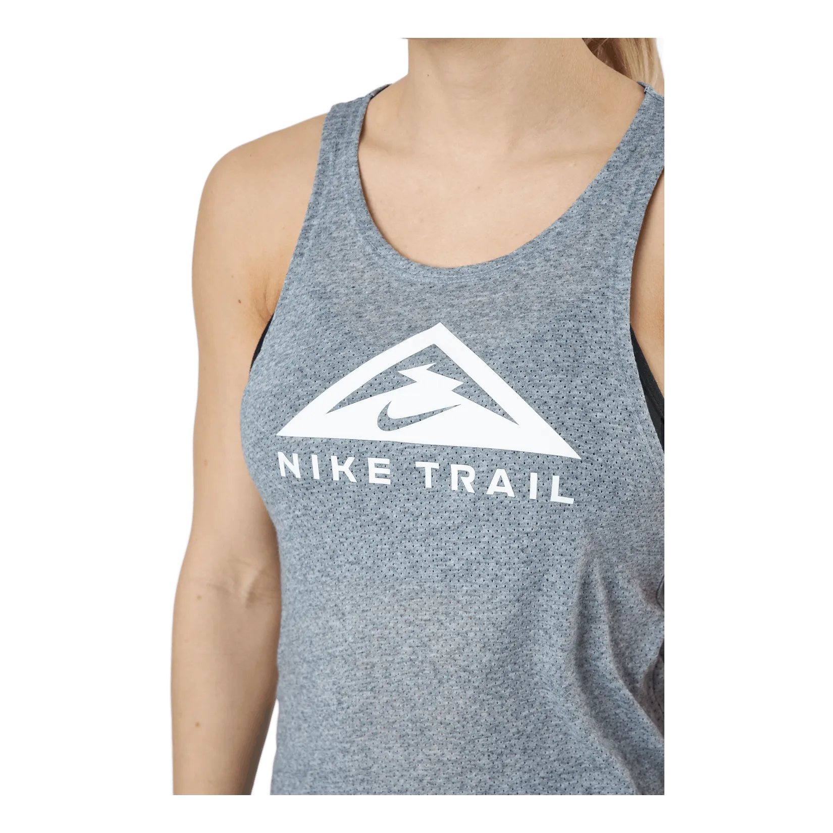 NIKE NIKE DRIFIT WOMEN'S TRAIL RUN DK GREY HEATHER/WHITE