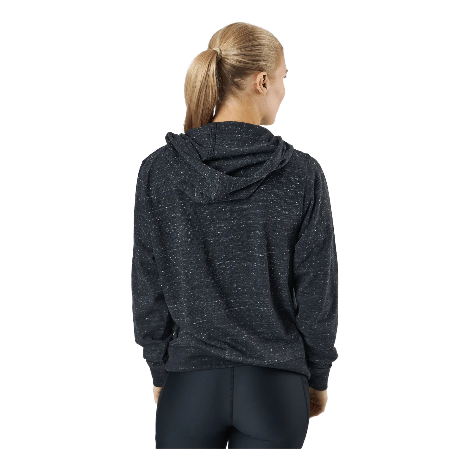 Nike Sportswear Gym Vintage Women's Pullover Hoodie BLACK/WHITE