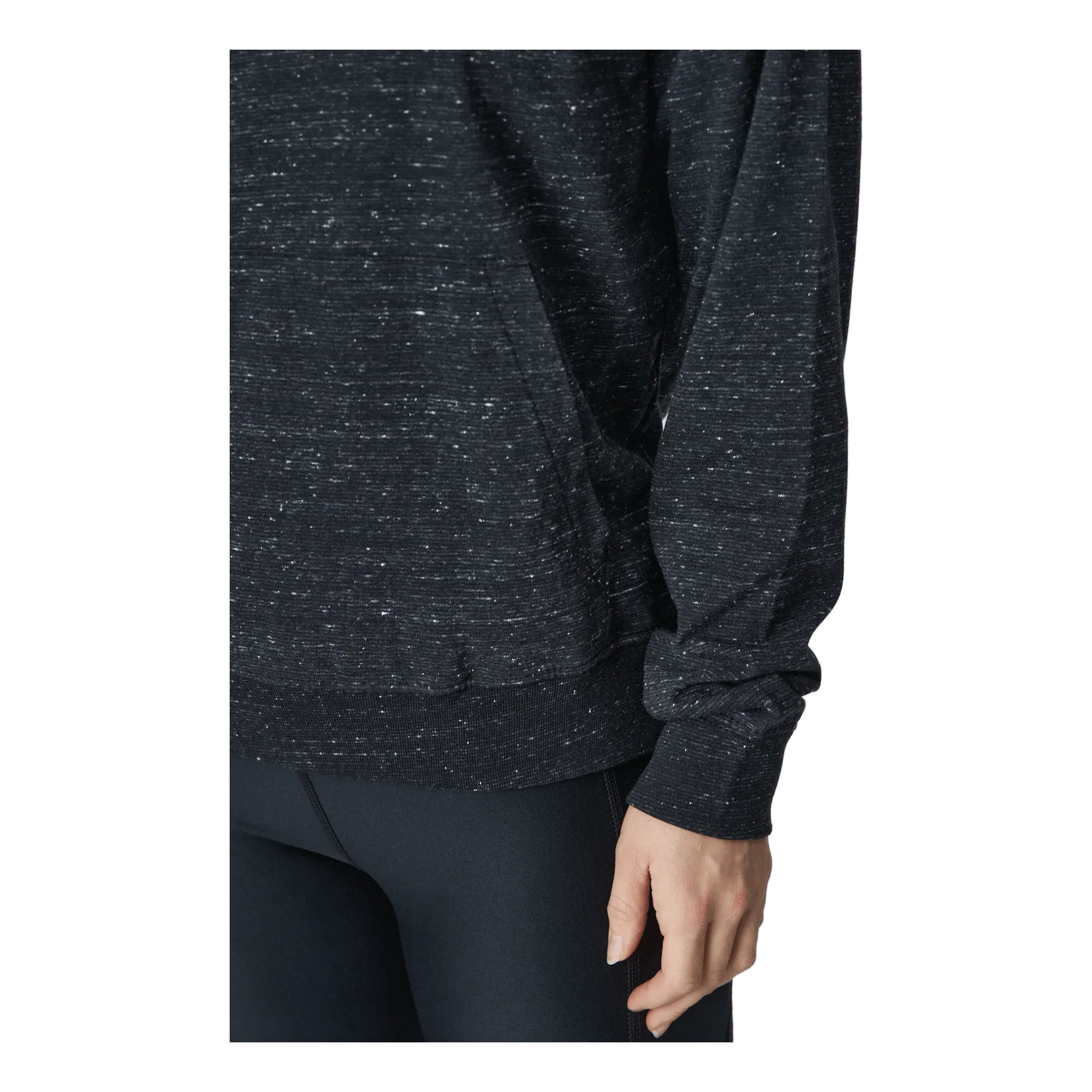 Nike Sportswear Gym Vintage Women's Pullover Hoodie BLACK/WHITE