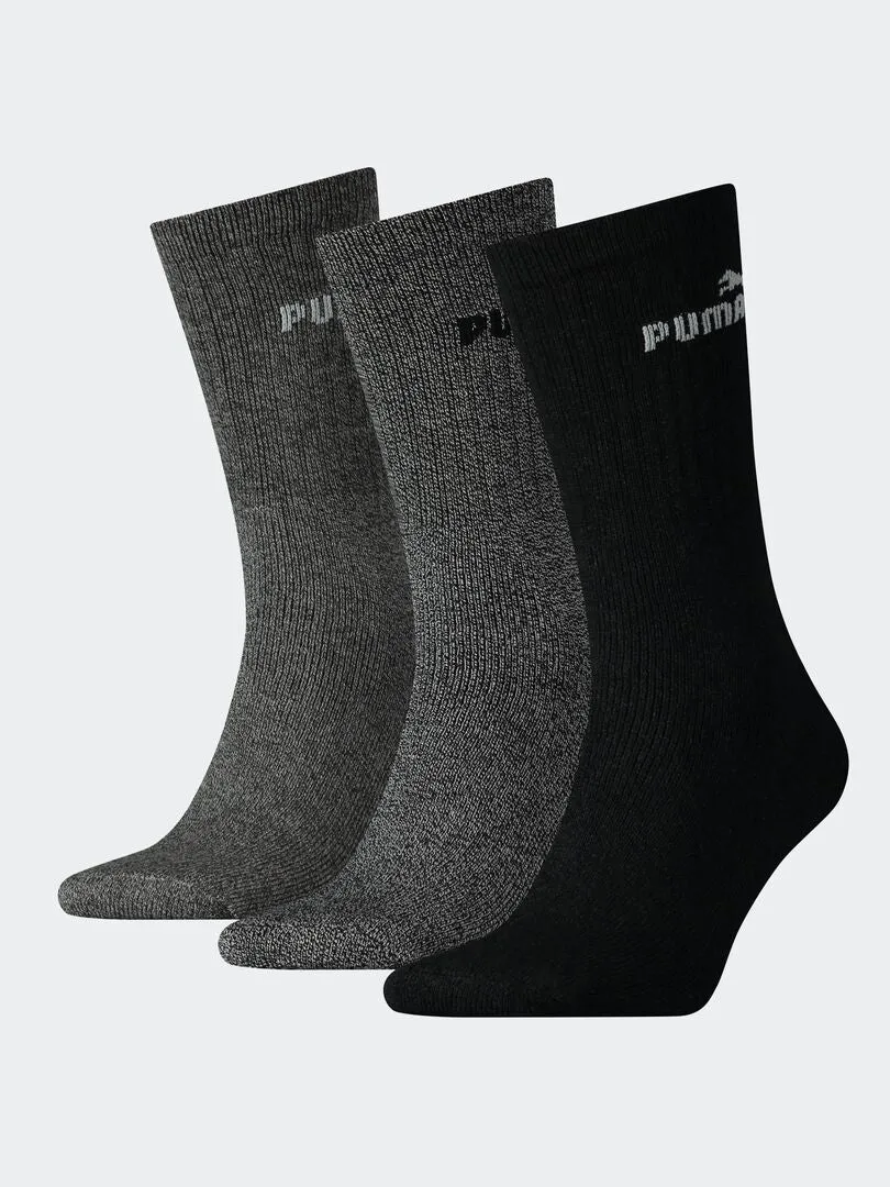 PACK DE 3 PARES DE CALCETINES 'PUMA'  GRIS