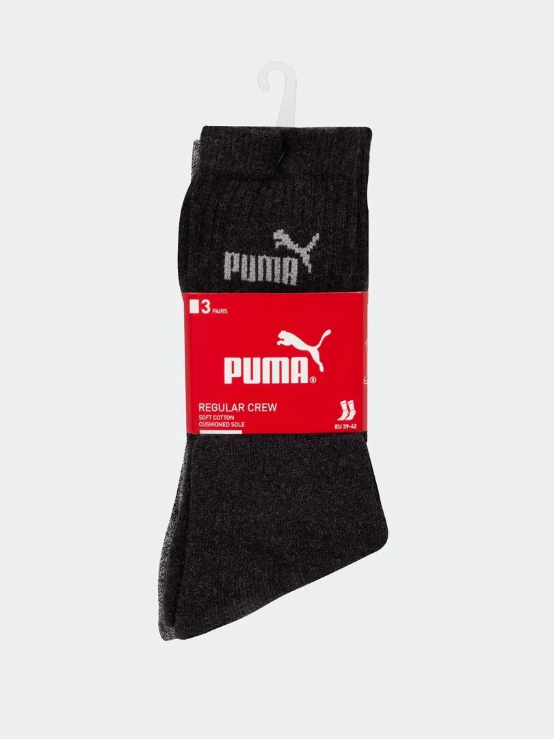 PACK DE 3 PARES DE CALCETINES 'PUMA'  GRIS