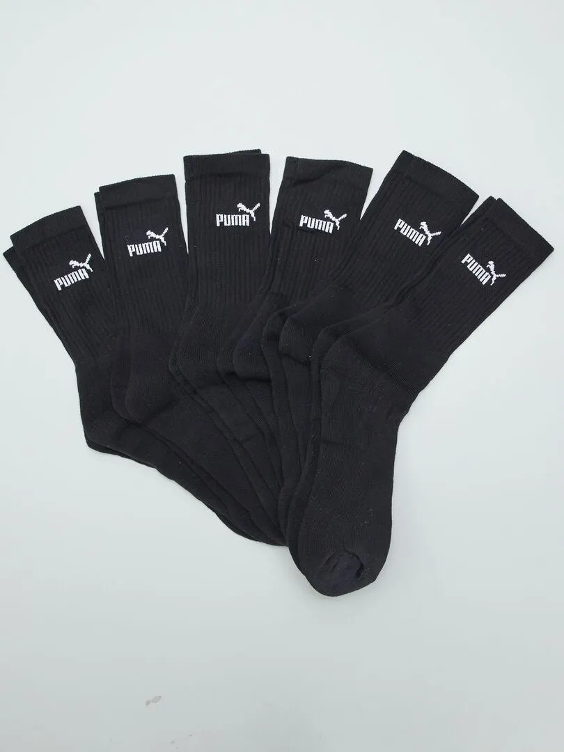 PACK DE 6 PARES DE CALCETINES 'PUMA'  NEGRO