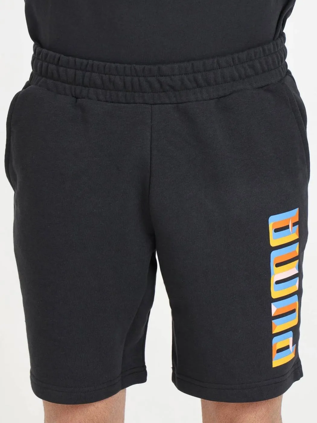 Pantalon Corto Puma Daily M Negro/Naranja