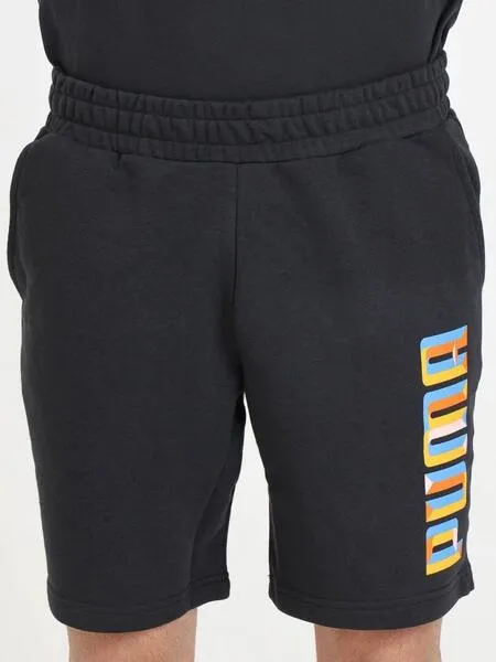 Pantalon Corto Puma Daily M Negro/Naranja