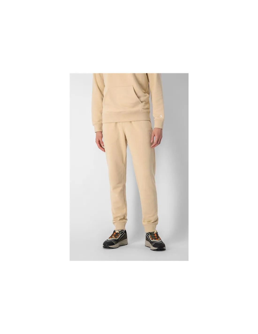 Pantalones Champion Rib Cuff Beige Hombre