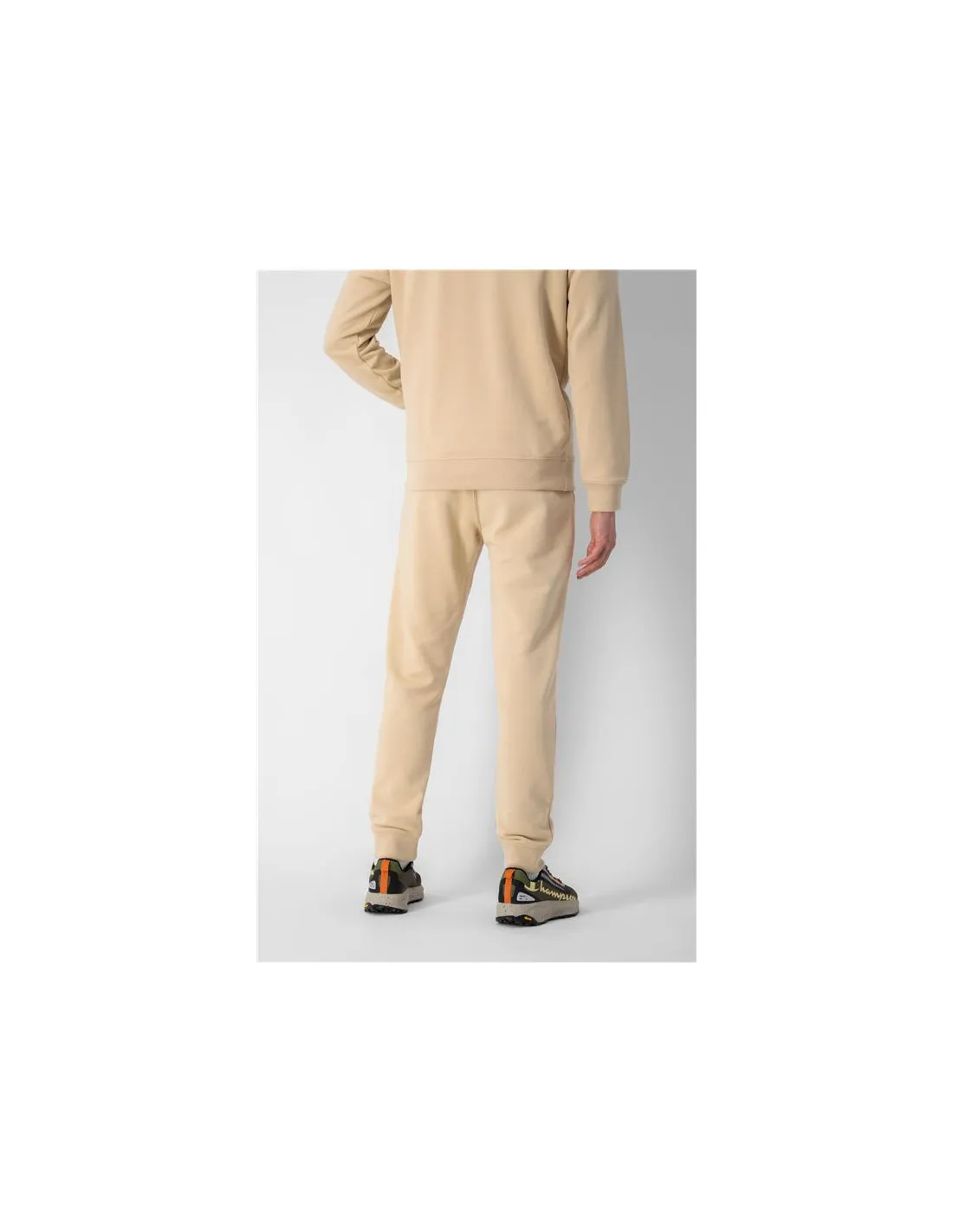 Pantalones Champion Rib Cuff Beige Hombre