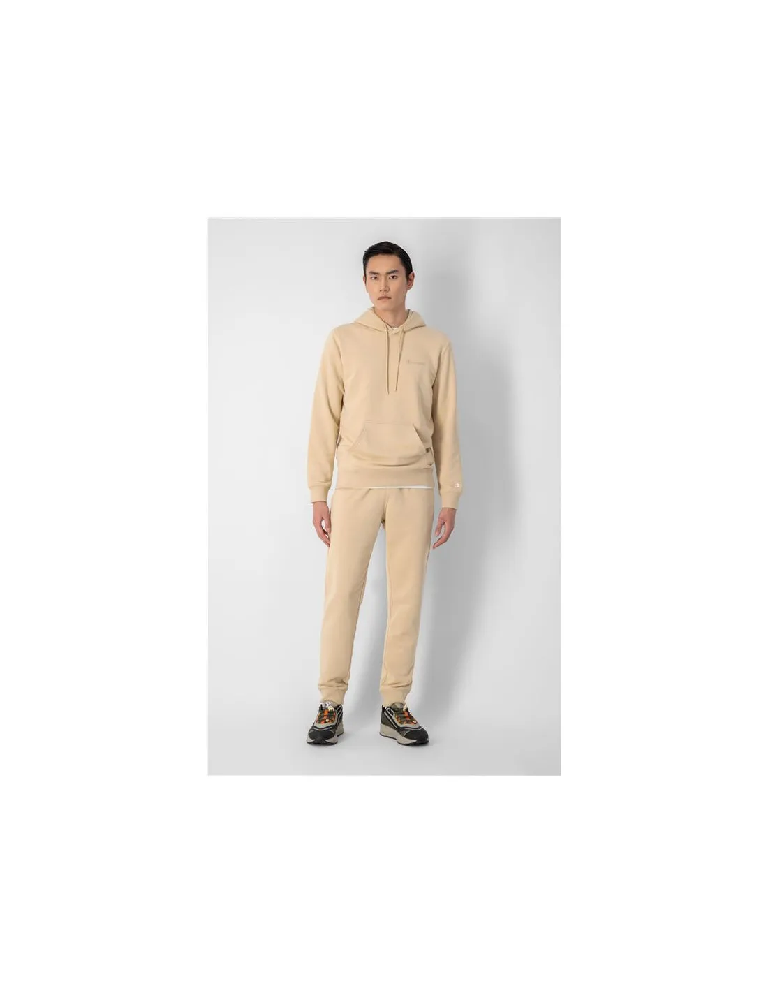Pantalones Champion Rib Cuff Beige Hombre