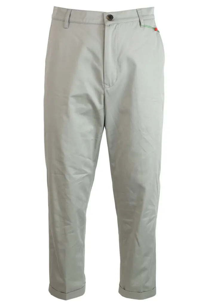 Pantalón beige con minilogo