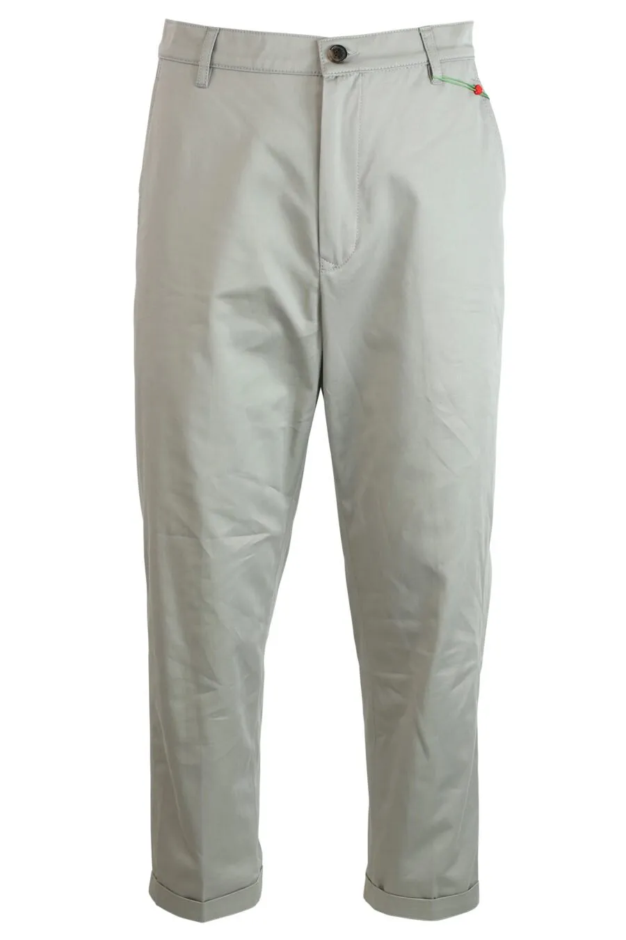 Pantalón beige con minilogo