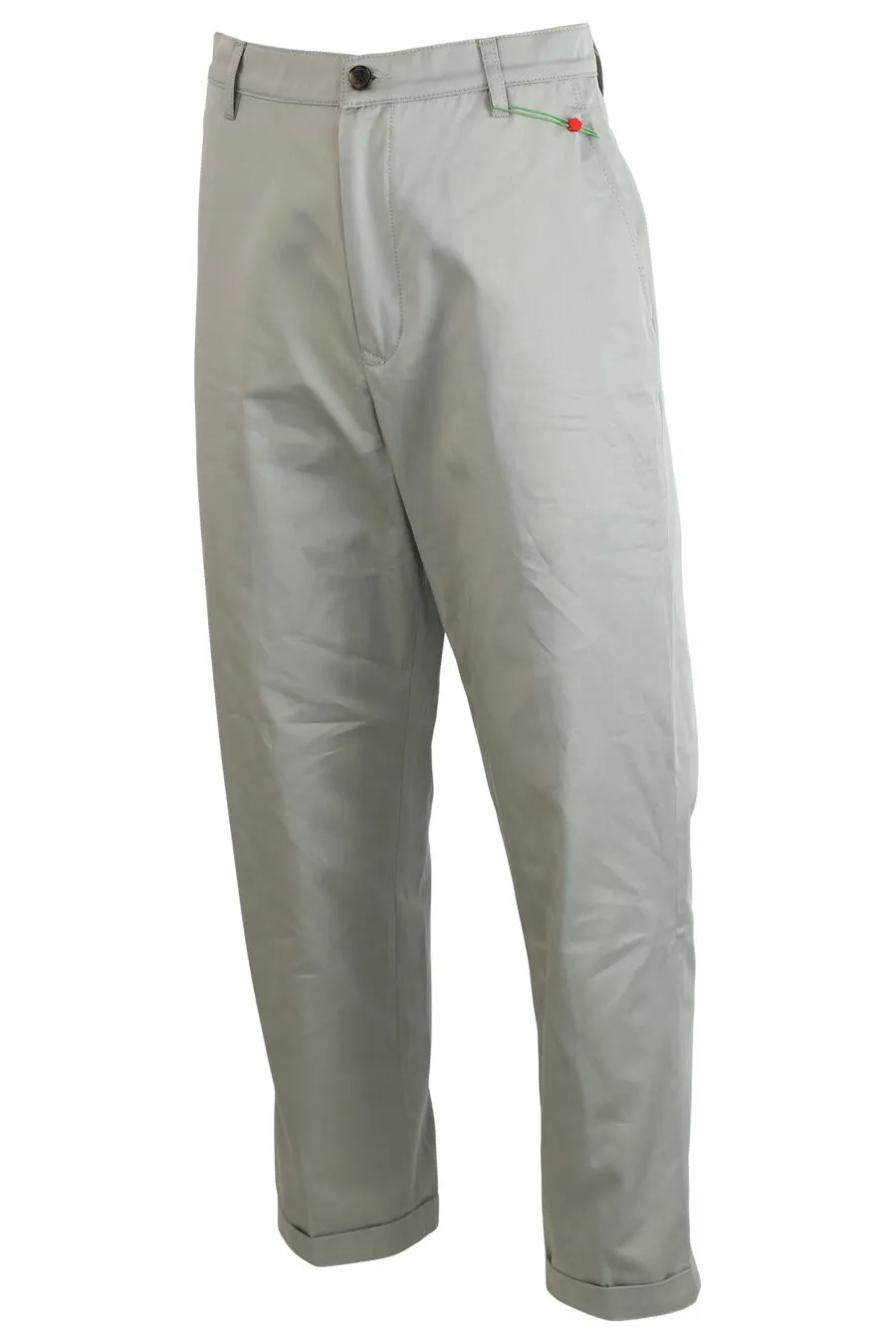 Pantalón beige con minilogo