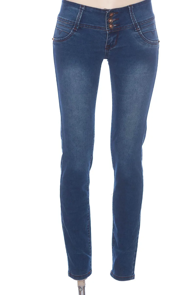 PANTALóN COLOR AZUL  SEPTIMA
