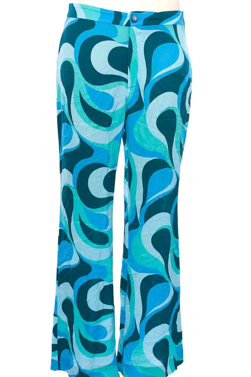 PANTALóN COLOR AZUL  ZARA